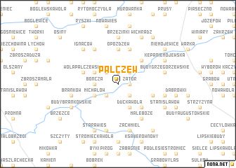 map of Palczew