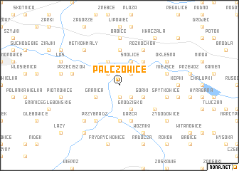 map of Palczowice