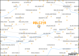 map of Pałczyn