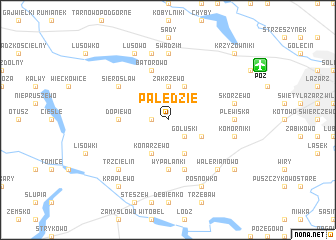 map of Palędzie