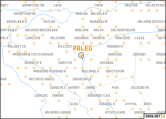 map of Pałęg