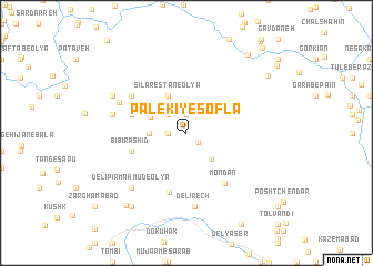 map of Pālekī-ye Soflá