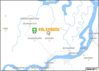 map of Palembang