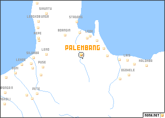 map of Palembang