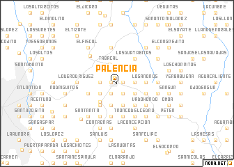 map of Palencia