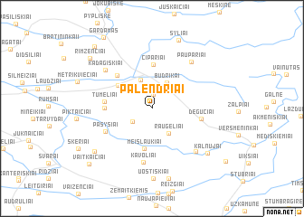map of Palendriai