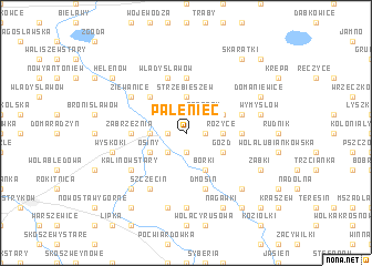 map of Paleniec