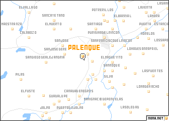 map of Palenque