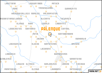 map of Palenque