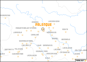 map of Palenque