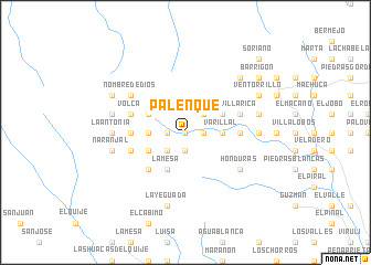 map of Palenque