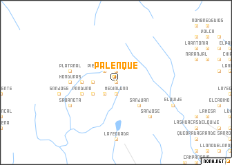 map of Palenque