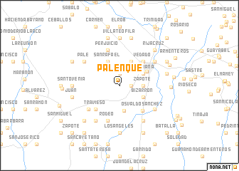 map of Palenque