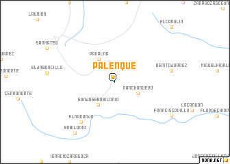 map of Palenque
