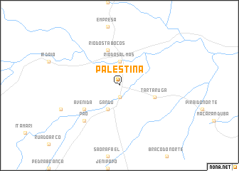map of Palestina