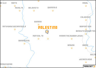 map of Palestina