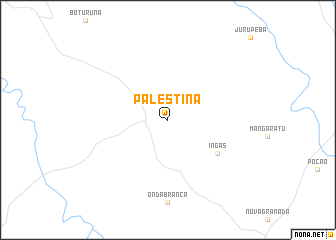 map of Palestina