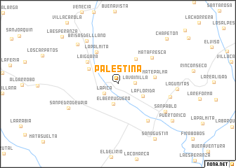 map of Palestina