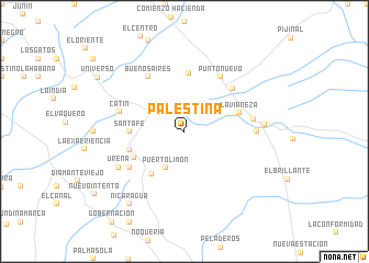 map of Palestina