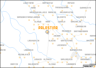 map of Palestina