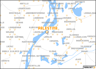 map of Palestina