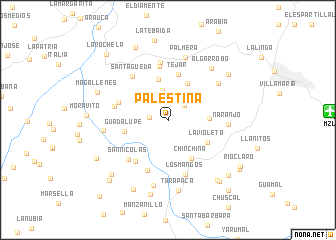 map of Palestina