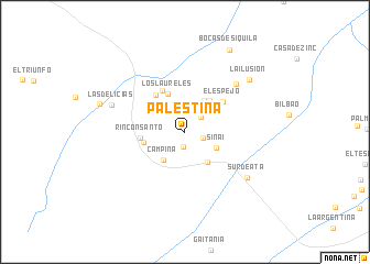 map of Palestina