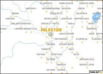 map of Palestina