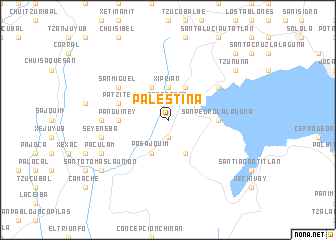 map of Palestina