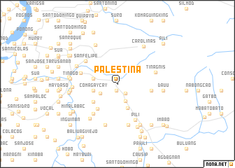 map of Palestina