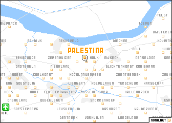 map of Palestina