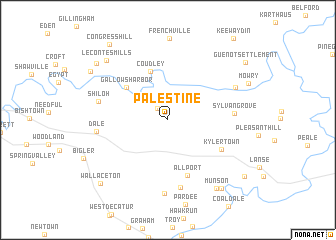 map of Palestine