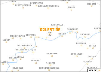 map of Palestine