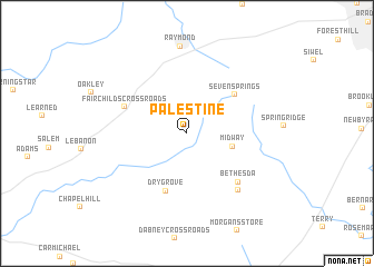 map of Palestine