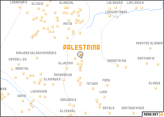 map of Palestrina