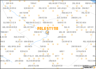 map of Palestyna