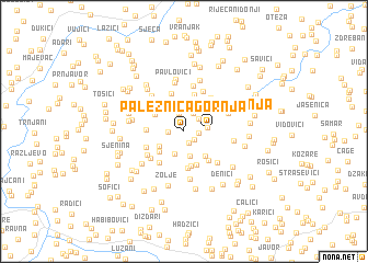 map of Paležnica Gornja