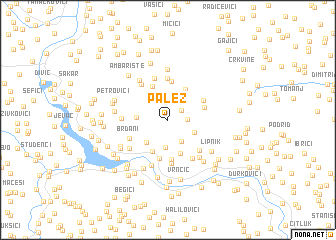 map of Palež