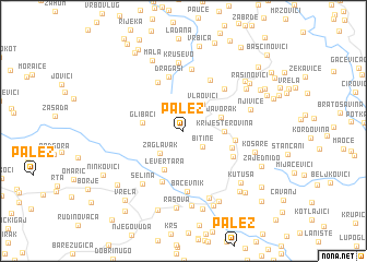 map of Palež