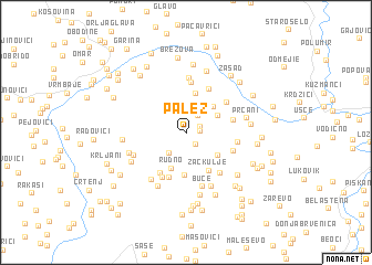 map of Palež