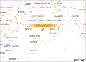 map of Palgī-ye Ḩājjī Shahsavār