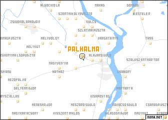 map of Pálhalma