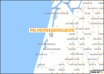 map of Palheiros da Vagueira