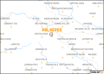 map of Palhères