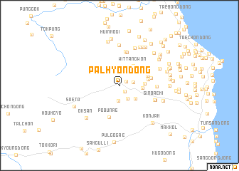 map of Palhyŏn-dong