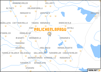 map of Pālicherlapādu