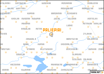 map of Paliepiai