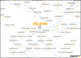 map of Paliepiai