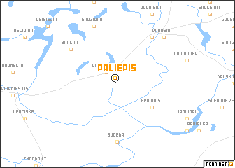 map of Paliepis