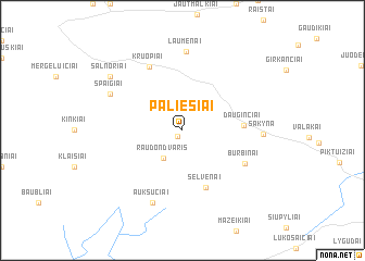 map of (( Paliesiai ))